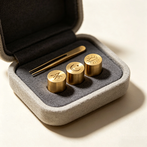 Sello de latón macizo al por mayor, sello de cobre grabado personalizado con nombre, sello metálico de oficina para regalo empresarial - Product Image 3