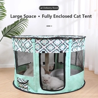 Tente octogonale Portable pliable d'intérieur pour animaux de compagnie, cage pour chats, chenil pour maisons, vente en gros