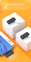 Microphones Lavalier sans fil J13 pour Android USB Type-C, Plug & Play, micro-cravate 2,4 G avec étui de chargement
