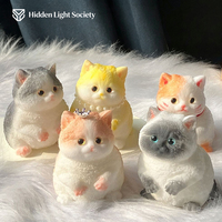 Jouets Squishy Chat à Presser Anti-Stress pour Enfants, Cadeaux de Fête, Jouets Sensoriels à Pincer, Adaptés aux Adultes et aux Enfants