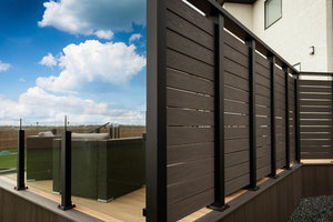 Clôture à lattes en aluminium horizontale moderne personnalisée assemblage facile poteaux de clôture de <span class=keywords><strong>jardin</strong></span> noir prix bas pour la propriété privée américaine - Product Image 3