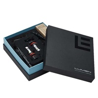 Boîte d'emballage en carton personnalisée de luxe avec couvercle noir, boîte d'emballage pour phare de voiture, boîte d'emballage pour puce LED avec logo