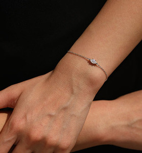 2026 Niche Luxury <b>Solid</b> S925 Sterling <b>Silver</b> Single Pearl Thin <b>Bracelet</b> For Women Minimal Elegant Adjustable Wrist Jewelry - Product Image 2