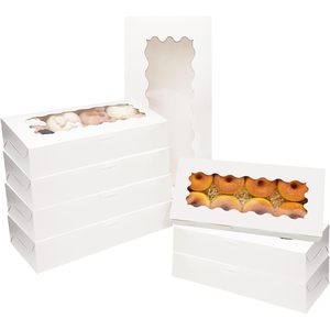 Caja de Embalaje de Cartón Ecológica, Cajas de Regalo Impresas con Logotipo Personalizado, Caja con Ventana Semitransparente para Galletas y Dulces - Product Image 3