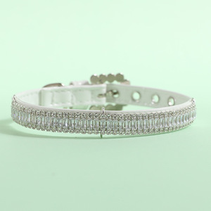 Colliers pour animaux de compagnie mignons avec perles et strass pour chiens et chats de petite et moyenne taille, style bijoux tendance toutes saisons - Product Image 3