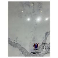 Panneaux de marbre sans soudure à haute brillance adaptés aux intérieurs contemporains respectueux de l'environnement Carreaux de porcelaine