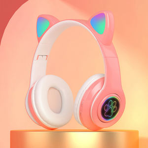 Auriculares inalámbricos <span class=keywords><strong>de</strong></span> oreja <span class=keywords><strong>de</strong></span> gato bonitos superventas, Auriculares deportivos estéreo <span class=keywords><strong>de</strong></span> baja latencia Hifi para juegos, auriculares - Product Image 4