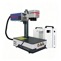 Machine de marquage laser UV portable de bureau LY, mini, à rayons ultraviolets, lumière froide violette, 3W, 5W, 10W, pour matériaux non métalliques, bois, acrylique, cuir