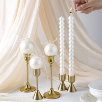 Bougies sphériques de style européen en forme de perle, inspirées des influenceurs, pour dîners aux chandelles de mariage, bougies cadeaux haut de gamme parfumées à base de soja