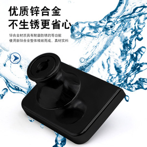 Furniture <b>Lock</b> Zinc Alloy Black Glass Door <b>Lock</b> For <b>Cabinet</b> Storage Thickened Latch Minimalist Design Durable Household Hardware - Product Image 4