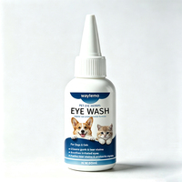 Waylemo Nettoyant Anti-Traces de Larmes pour Chiens et Chats, Lavage Oculaire, Élimine les Crasses, Atténue les Marques Brunes, Action Rapide, Doux, 60ml