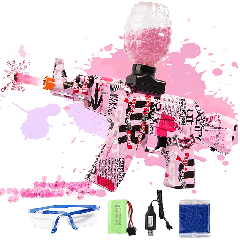 Электрический автоматический бластерный пистолет с гелевыми шариками игрушечные пистолеты с водяными шариками очки AK 47 пистолет игрушка