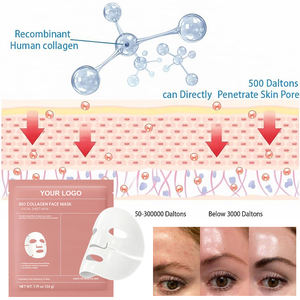 <span class=keywords><strong>Masque</strong></span> facial en gel de collagène populaire GUOCUI BIO TECH, <span class=keywords><strong>masque</strong></span> en feuille éclaircissant à l'acide hyaluronique pour la nuit, 2 patchs - Product Image 5