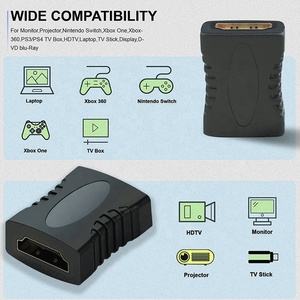 Adattatore/Connettore <span class=keywords><strong>HDMI</strong></span> <span class=keywords><strong>Femmina</strong></span>-<span class=keywords><strong>Femmina</strong></span> Placcato Oro per Estensione Cavo <span class=keywords><strong>HDMI</strong></span> - Product Image 3
