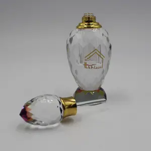 Atacado 3ml ml 12 6ml Modelo de Meca Cristal Personalizado Árabe Islâmico Saudita Estilo Frasco de Perfume Para A Decoração & presentes