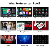 Adaptador Carplay inalámbrico compatible con Android 13 con tarjeta SIM 4G y ranura para tarjeta TF Google Play YouTube Netflix IHeylinkit Ai Box