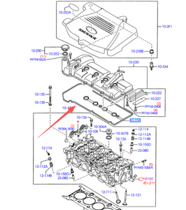 Ford Fiesta araba motoru parçaları/Mazda 2 1.5L için otomobil parçaları vana kapak contası 0362030 ZJ2010235 2008 - Product Image 4