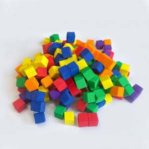 Revolutionary EVA <b>Foam</b> Cubes Starter Set Assorted Colors Sticky Building <b>Blocks</b> Educational Puzzle Toys Animals Nature Theme - Product Image 2