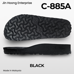 Jin Hoong C-885A para Niños, Suela de PVC Negra, Cómoda, Resistente al Agua, Ultraligera, Duradera, Antideslizante, Diseño Ligero, 38 mm - Product Image 3