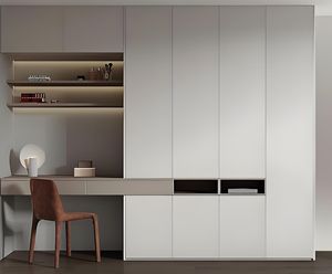 Penderies à panneaux de bois modernes personnalisables en aluminium pour chambre à coucher hôtel salon maison appartement villa et école - Product Image 3