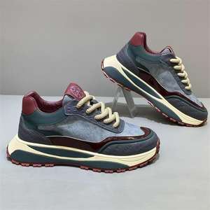 Zapatos Deportivos Casuales 2026, Modernos, Retro, de Tela Ligera, Parte Superior de Cuero Artificial, Cierre con Cordones, Zapatos de Estilo para Caminar para Hombre que Combinan con Todo - Product Image 3