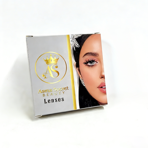 <span class=keywords><strong>2026</strong></span>년 신디자인 재활용 가능 맞춤형 로고 콘택트렌즈 포장 케이스 직접 도매 판매 단단한 투명 창 광택 - Product Image 1