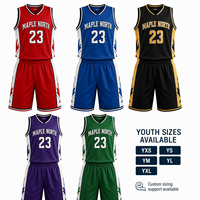Maillots de basketball personnalisés pour jeunes – Canada – Maillots d'équipe sublimés pour ligues scolaires – Respirants, performance Dri-FIT – Commandes en gros, faible MOQ