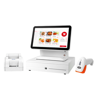Système de point de vente à double écran personnalisé, Windows 7/10, caisse enregistreuse pour commerce de détail, machine de paiement POS, terminal POS tout-en-un