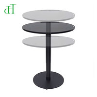 Table de bar ronde réglable pneumatiquement, moderne, pour le service de thé et de café en gros