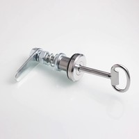 Serrure à came en acier inoxydable Longyu MS518 avec clé plate pour armoire électrique, coffret de commande et porte de distribution