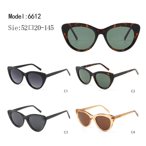Lunettes de soleil œil de chat pour femmes, monture tortue à bord complet, verres verts, protection UV400, protection solaire pour adultes - Product Image 2