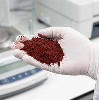 Pigment d'oxyde de fer Fe2O3 à faible teneur en impuretés, qualité industrielle, poudre, approvisionnement direct usine, pigment inorganique économique pour le cuir
