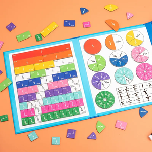 Libro Interattivo Magnetico sulle Frazioni |   Strumento di Apprendimento Matematico per Bambini, Homeschooling - Product Image 4