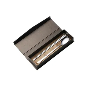 Coreano Posate In Acciaio Inox Cucchiaio E Bacchette Posate Set Con Il Contenitore di Regalo