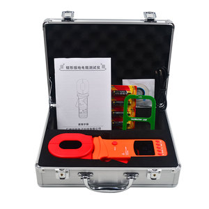 เครื่องทดสอบความต้านทานกราวด์แบบดิจิตอล 500/1200/1500 โอห์ม กระแสไฟรั่วแรงดันไฟฟ้ากระแสสลับ 40A เครื่องทดสอบความต้านทานกราวด์แบบแคลมป์ 1% - Product Image 1