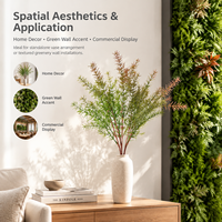 En gros, fausse herbe aquatique nordique au toucher naturel, bouquet artificiel pour centre de table de restaurant, accessoires floraux de décoration intérieure, Planta