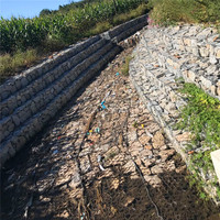 Blocs de mur de soutènement en gabion galvanisé, gabion en forme de boîte de taille personnalisée, cage à pierres, marque DINGYANG, forme hexagonale, contrôle des inondations