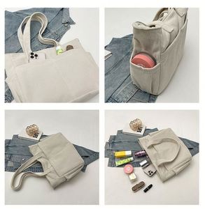 Bolso Tote de Pana Estilo Literario para Mujer 2025, Bolso de Hombro Minimalista y Sencillo - Product Image 2