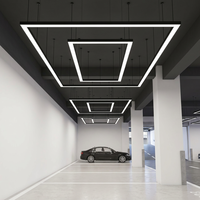 Luminaire linéaire LED moderne pour plafond, lampe encastrée suspendue pour garage de stationnement