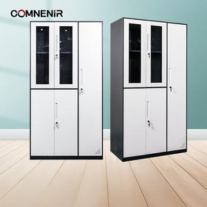 Lemari Arsip Logam 5 Pintu yang Andal, Penyimpanan Laci yang Dapat Dikunci dan Kuat dengan Desain Hemat Ruang - Cocok untuk Kantor Rumah - Product Image 1