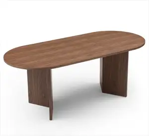 Деревянный Овальный Обеденный стол из переработанной сосны