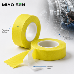 Ruban <span class=keywords><strong>de</strong></span> <span class=keywords><strong>masquage</strong></span> thermique industriel en tissu <span class=keywords><strong>de</strong></span> fibre <span class=keywords><strong>de</strong></span> verre, idéal pour le processus <span class=keywords><strong>de</strong></span> pulvérisation au plasma et la protection <span class=keywords><strong>de</strong></span> la peinture par pulvérisation - Product Image 3