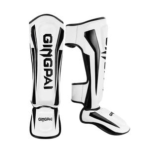 Для GINGPAI регулируемые щитки <span class=keywords><strong>MMA</strong></span> Muay Thai Kickboxing тхэквондо тренировочное снаряжение Instep защита мягкие ноги футбольные игры - Product Image 3