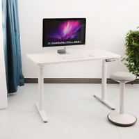 Bureau d'ordinateur moderne en métal avec panneau extensible pour bureau de villa