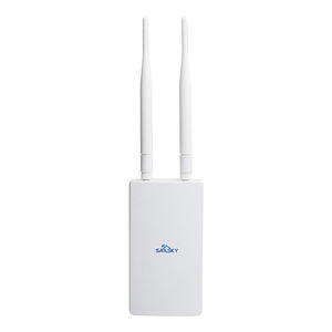 Sailsky Outdoor draadloze lange afstand ACCESS POINT voor wifi hotspot AP repeater 48V POE met <span class=keywords><strong>2</strong></span> pcs 5dbi externe antenne - Product Image 2