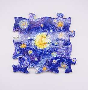 Posavasos de Cerámica con Diseño de Rompecabezas Clásico, Reutilizable, Ecológico, Resistente al Calor, Antideslizante, Regalo Navideño para el Hogar, Bar, Recuerdos - Product Image 3