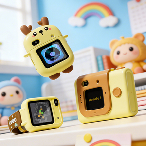 Set Orologio Fotocamera Mini Cartoon 3-in-1 con 180 Funzioni °   Scatola Regalo Raffinata con Lente Rotante e Touchscreen per Bambini, Vendita all'Ingrosso dalla Fabbrica - Product Image 5