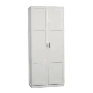 Armoire simple en bois blanc pour enfants, armoire à vêtements en bois massif à double <span class=keywords><strong>porte</strong></span> pour chambre à coucher - Product Image 5