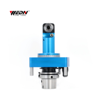Tête d'angle refroidie WEDN HSK100A haute rigidité ATC 90 pour fraisage latéral, usinage de précision à cavité profonde sur portique CNC 5 axes