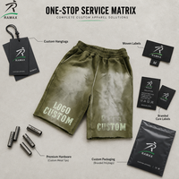 Shorts en molleton délavé personnalisés RAMAX, coton épais 450g, style vintage streetwear, shorts de sport, vente en gros, fournisseur d'usine OEM